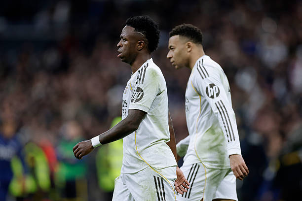 Vinicius Jr y Kylian Mbappé (Foto de Maria Gracia Jimenez/Soccrates/Getty Images)