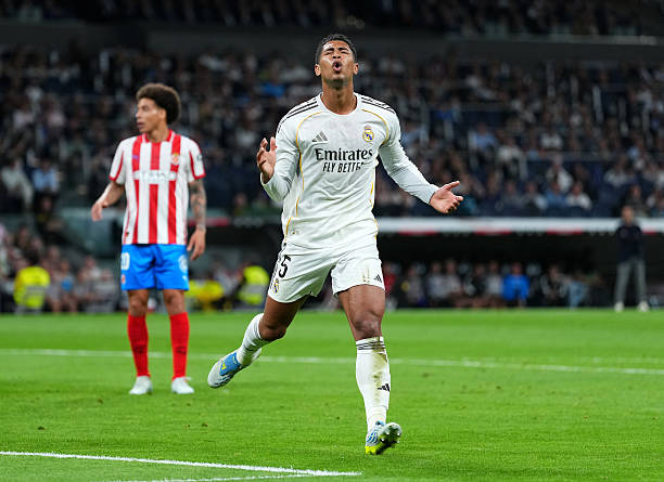 Bellingham tras tener una oportunidad de gol (Foto de Angel Martinez/Getty Images)